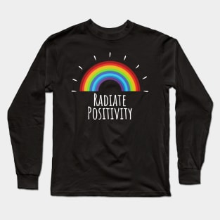 Radiate Positivity Rainbow Long Sleeve T-Shirt